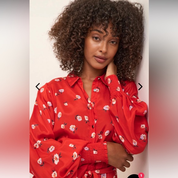 NWT Kaffe Kaobina Long Sleeve Floral Dress size 12 - Picture 3 of 14